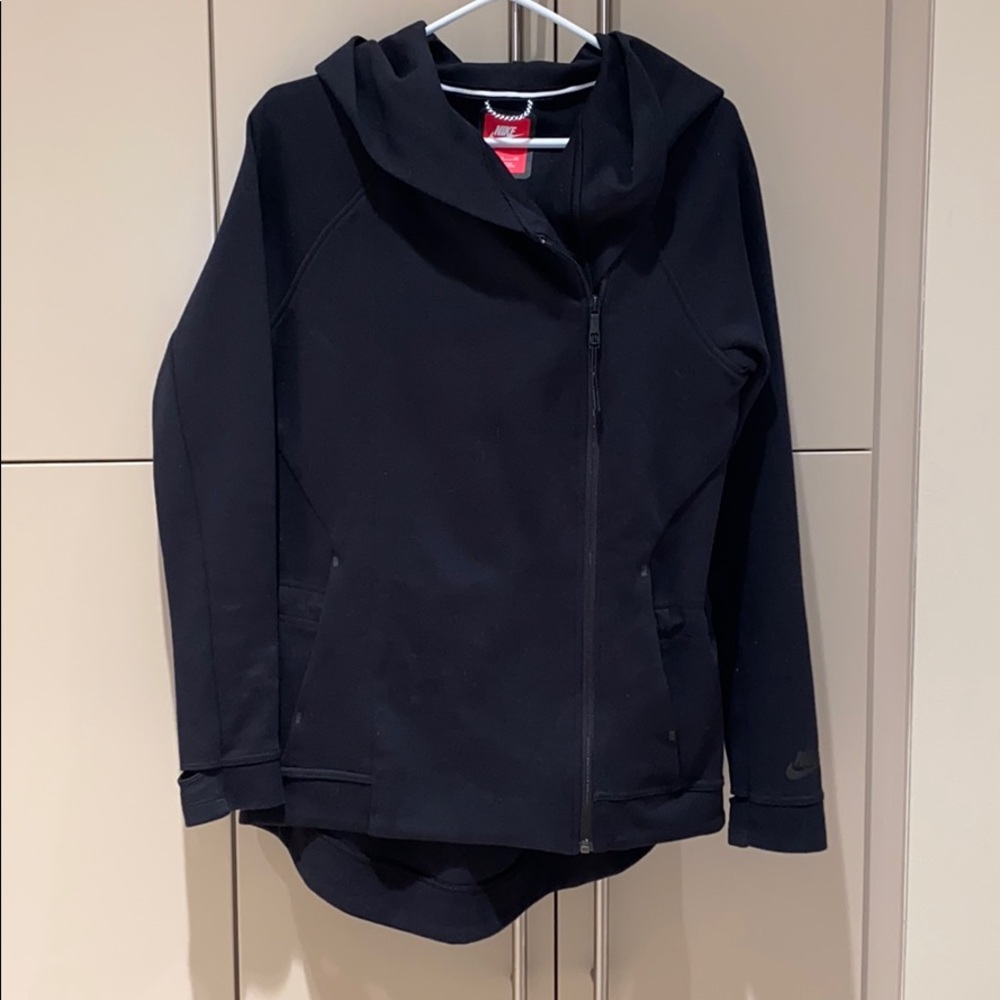 Nike black oversized sweat jacket size S